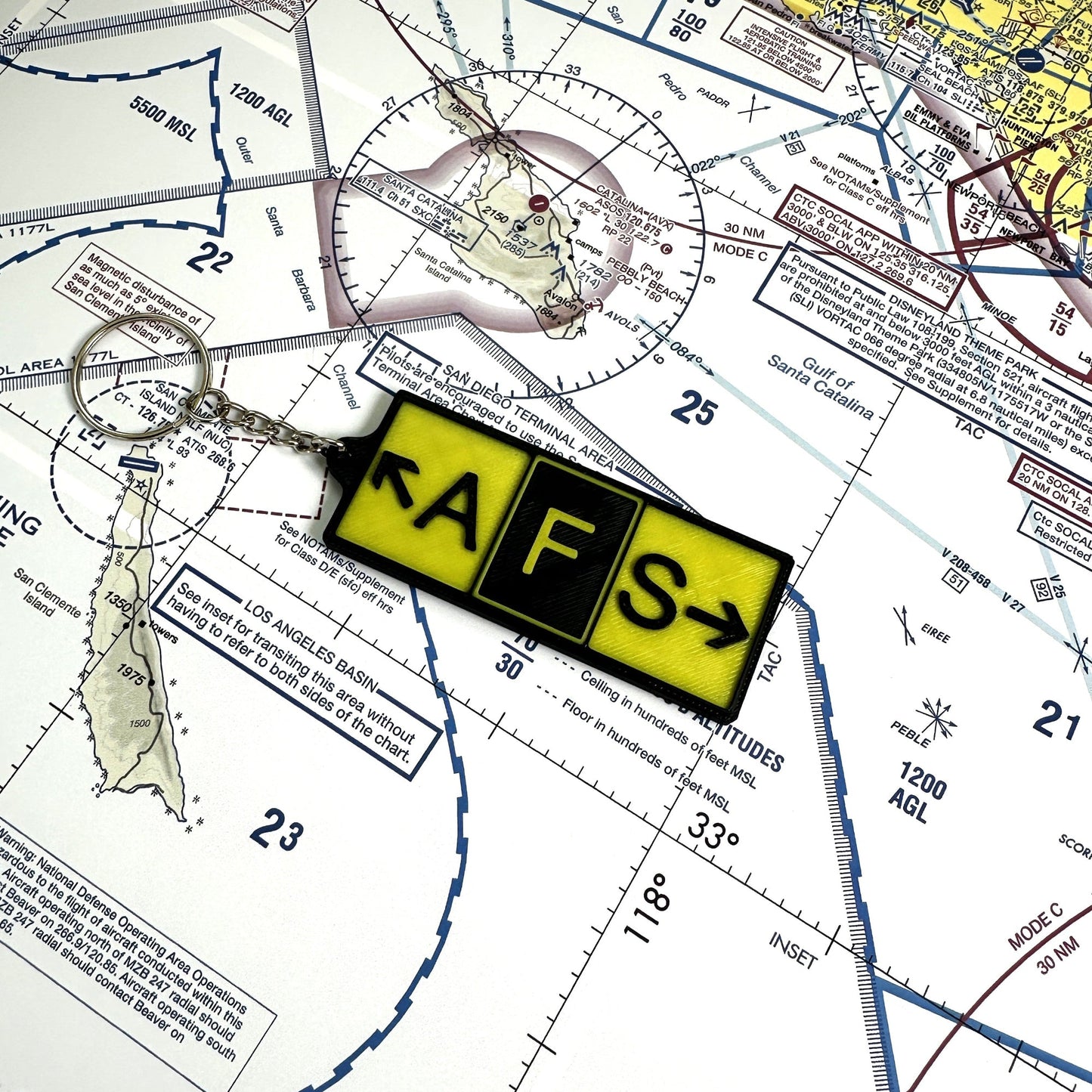 Custom Taxiway Sign Keychains