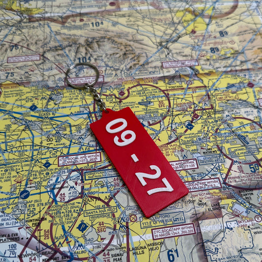 Custom Runway Sign Keychains