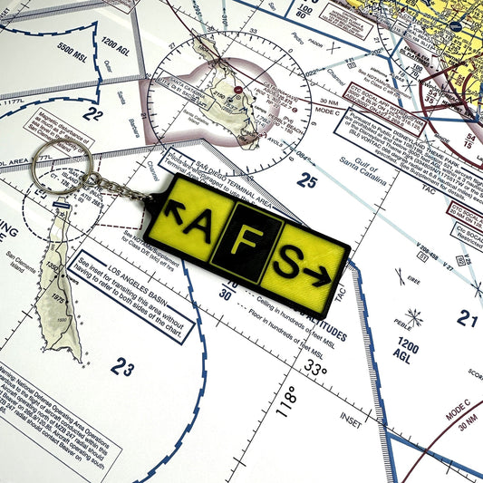 Custom Taxiway Sign Keychains