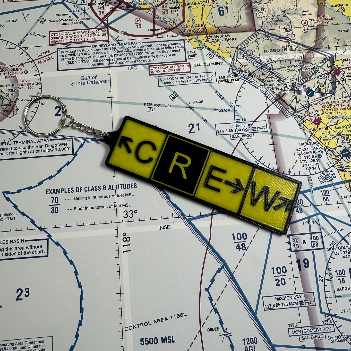 Custom Taxiway Sign Keychains